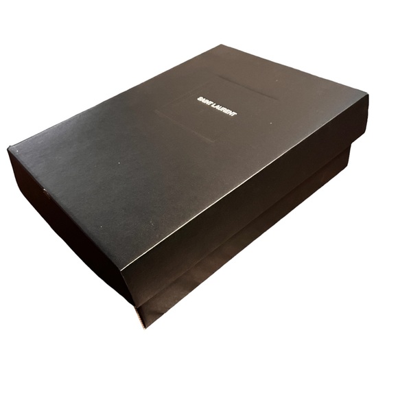 Saint Laurent Flip Top Shoe Box with Tissue and Authenticity Card and Book - Picture 3 of 8